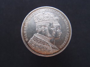 1 талер 1861 г. Пруссия, коронация.