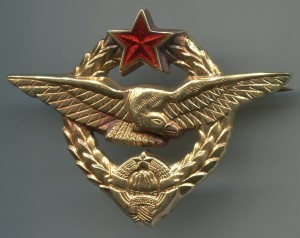 Пилот-инструктор в золоте с дипломом Югославия