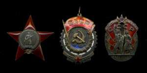 Знак почета винт+ТКЗ № 22т.+Кз +4 знака Наркомхимпром на евр