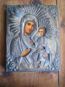 Икона Богородица 19 век.
