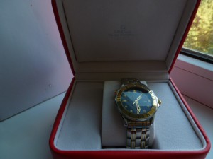 Omega Seamaster 300 сталь-золото