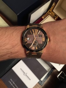 золотые/лимитка Ulysse Nardin Executive Dual Time Limited