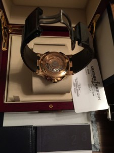 золотые/лимитка Ulysse Nardin Executive Dual Time Limited