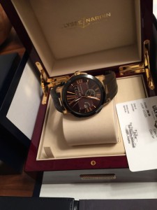 золотые/лимитка Ulysse Nardin Executive Dual Time Limited