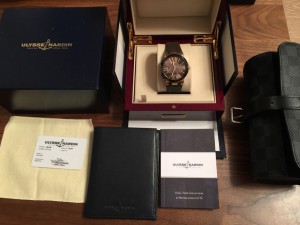 золотые/лимитка Ulysse Nardin Executive Dual Time Limited