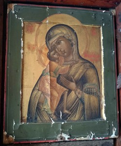 Икона Фёдоровской Богоматери, ковчег, сусалка,