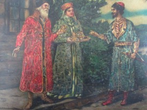 Лаковая чайная шкатулка.Царская россия