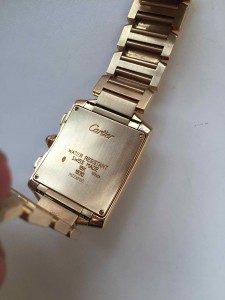 Cartier золотой хронограф на браслете