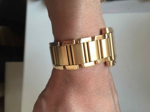 Cartier золотой хронограф на браслете