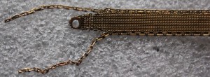 Аu 583 пр. Часы наручные женские с Au браслетом В.Габю №4210