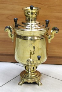 Советская "банка" + поднос, почищен.