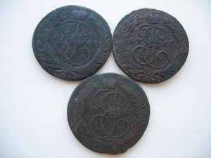 2 коп 1764,1766,1788 ММ