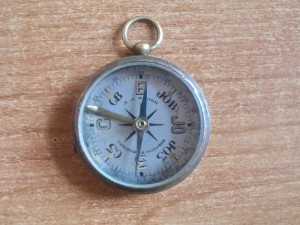 Старинный компас Christiania Norvege A.J. KROGH