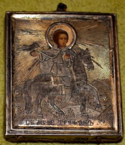 Святой мученик Трифон Апамейский. Серебро.