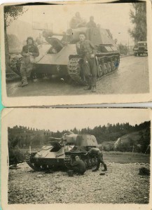 СУ-76 с экипажем. 2 фото.