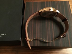 золотые Maurice Lacroix Masterpiece Double Retrograde