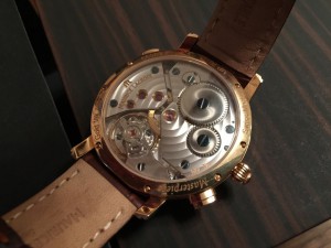 золотые Maurice Lacroix Masterpiece Double Retrograde