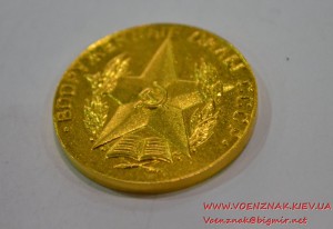 Золотая медаль и диплом за окончание Военного института