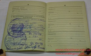 Золотая медаль и диплом за окончание Военного института