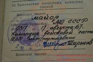 Золотая медаль и диплом за окончание Военного института