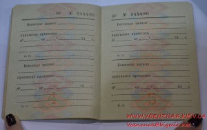 Золотая медаль и диплом за окончание Военного института