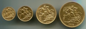 Великобритания Edvard VII specimen coins 1902