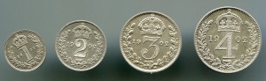 Великобритания Edvard VII specimen coins 1902