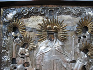 Икона.Всем скорбящим радости.Оклад.Киот