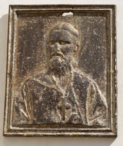 Плакетка " Св. Иоанн Кронштадский " Касли. Тепляков.1898 г.