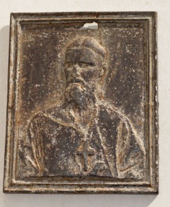 Плакетка " Св. Иоанн Кронштадский " Касли. Тепляков.1898 г.