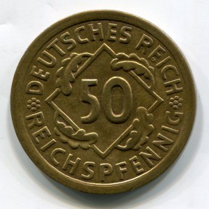 редкий рейх 20 рейхспфенингов 1924 А