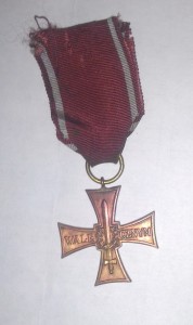 Польша крест Храбрых 1944 с документом