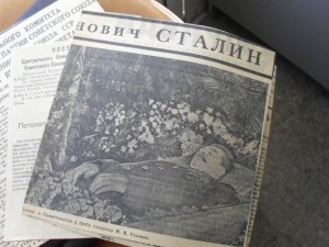 Газеты, вырезки о СТАЛИНЕ