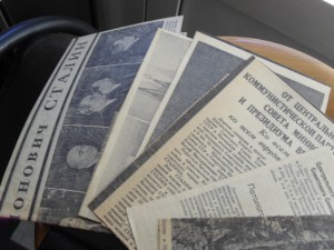 Газеты, вырезки о СТАЛИНЕ