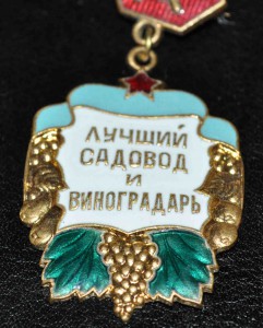 знак Лучший садовод и виноградарь ЛЮКС