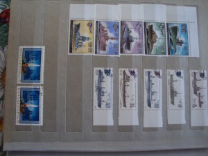 Альбом марок с кораблями.