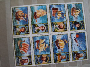 Альбом марок с кораблями.