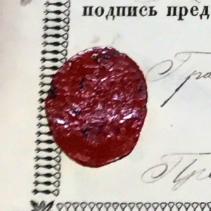 Министерство Внутренних Дел. Документ на иностранца 1858г.