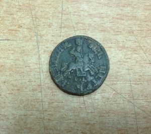 Копейка Петра Первого 1705 год