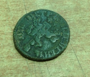 Копейка Петра Первого 1705 год