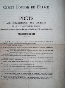 CREDIT FONCIER DE FRANCE основан в 1852г. при Наполеоне III.