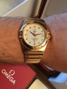 ЗОЛОТЫЕ Omega Constellation 95 Automatic with Diamonds 36mm