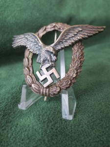 Знак ПИЛОТА Люфтваффе. "BSW". Экспертиза Niemann.