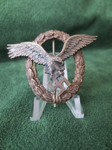 Знак ПИЛОТА Люфтваффе. "BSW". Экспертиза Niemann.