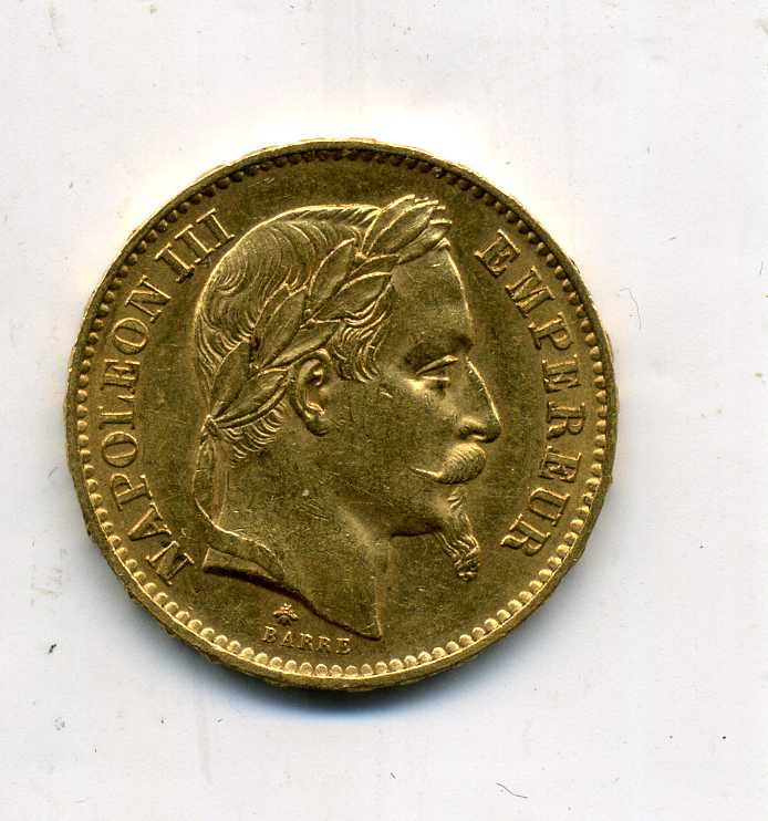 20 франков 1868.