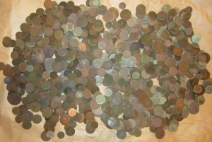 Медь,много.