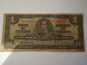 1 доллар 1937г.Канада