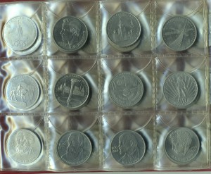 Полный комплект юбилейных  медно-никелевых монет СССР