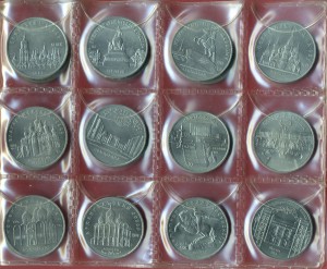 Полный комплект юбилейных  медно-никелевых монет СССР