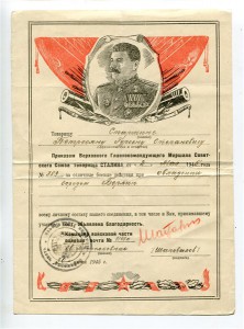 Благодарности за взятие городов, 8 шт. на одного